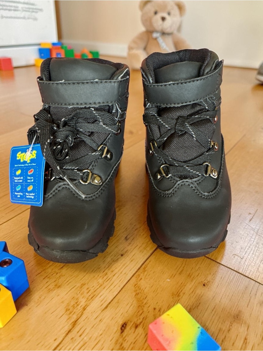 Sonoma Waterproof Hiking‎ Boots Toddler Size 9 Black Casual Outdoor STEPS NWT